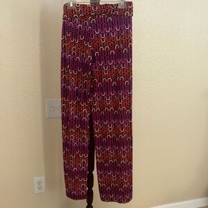 Trina Turk Purple and Red Patterned Swim Coverup